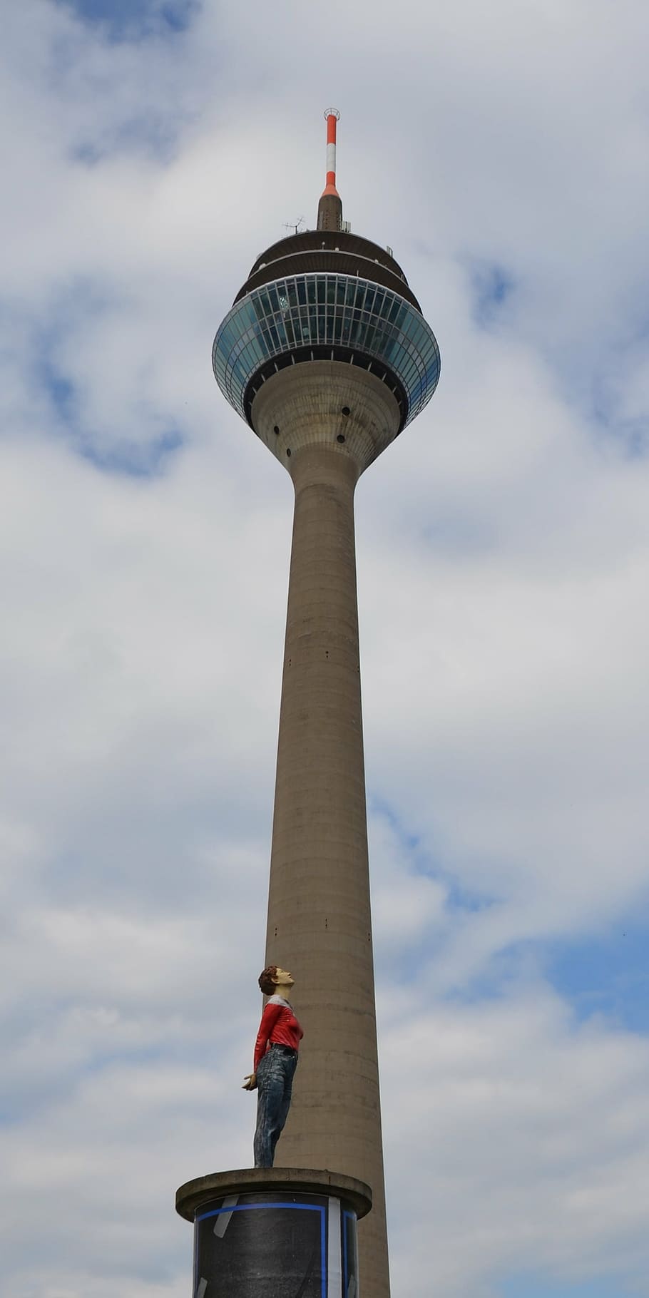 radio tower, architecture, modern, art, düsseldorf, television Tower - Berlin, tower, famous Place, communications Tower, sky