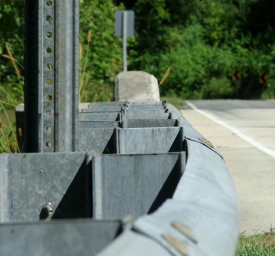 guard rail, guard, rail, metal, road, protection, fence, highway, barrier, safety