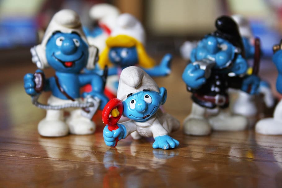 Stinks, Game, Baby Smurf, Newborn, toy, wood - Material, figurine, decoration, doll, indoors