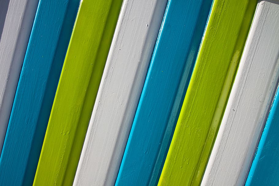 brightly-coloured, wooden, panels, captured, Details, brightly, coloured, wooden panels, Kent, England