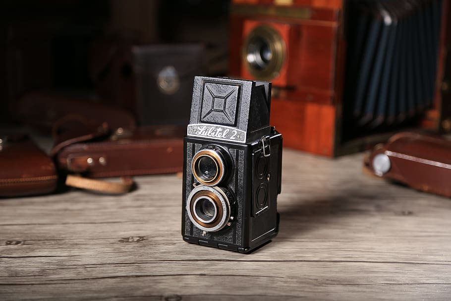 camera, Old, Dual, Twin-Lens Reflex Camera, old dual camera, us department of imaging, old camera, retro styled, old-fashioned, camera - photographic equipment