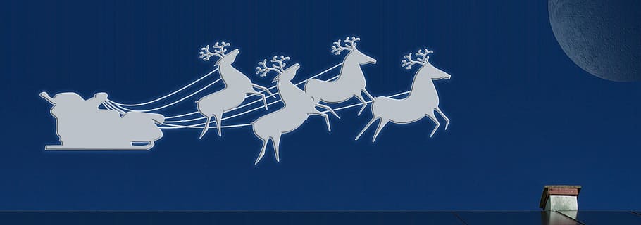 サンタクロースのそり, 鹿の壁紙, クリスマス, サンタクロース, スライド, トナカイ, 暖炉, ニコラス, クリスマスマーケット, 出現