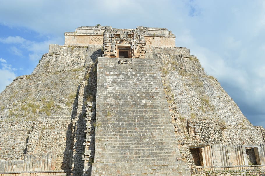 pyramid, mexico, maya, architecture, uxmal, aztec, sun, tourism, cancun, quintana roo
