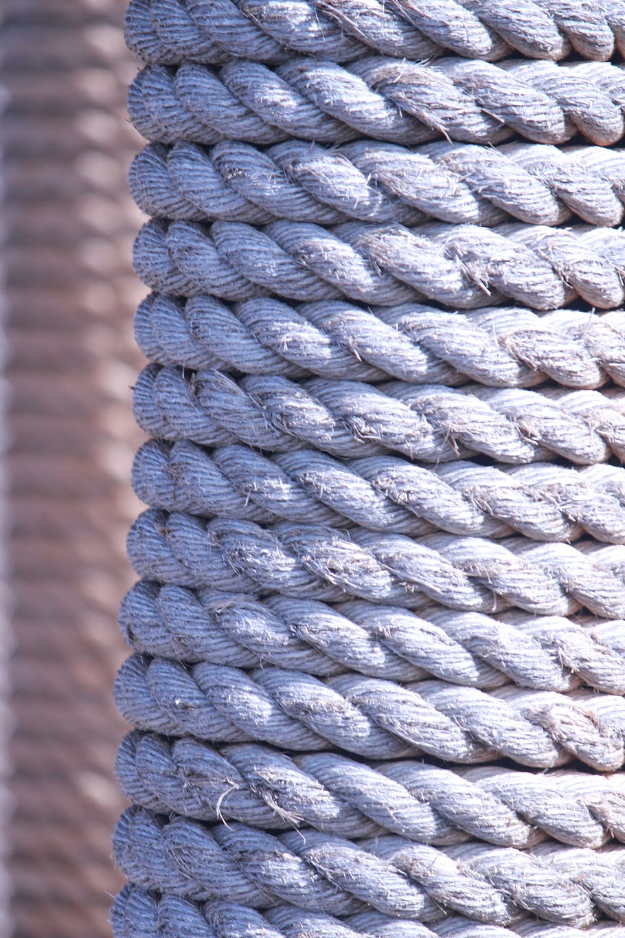rope, nautical, marine, backgrounds, pattern, close-up, full frame, repetition, in a row, gray