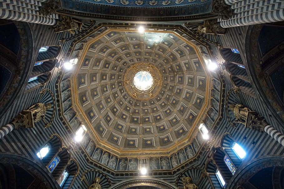 Low Angle Photography Architecture Roof Dom Siena