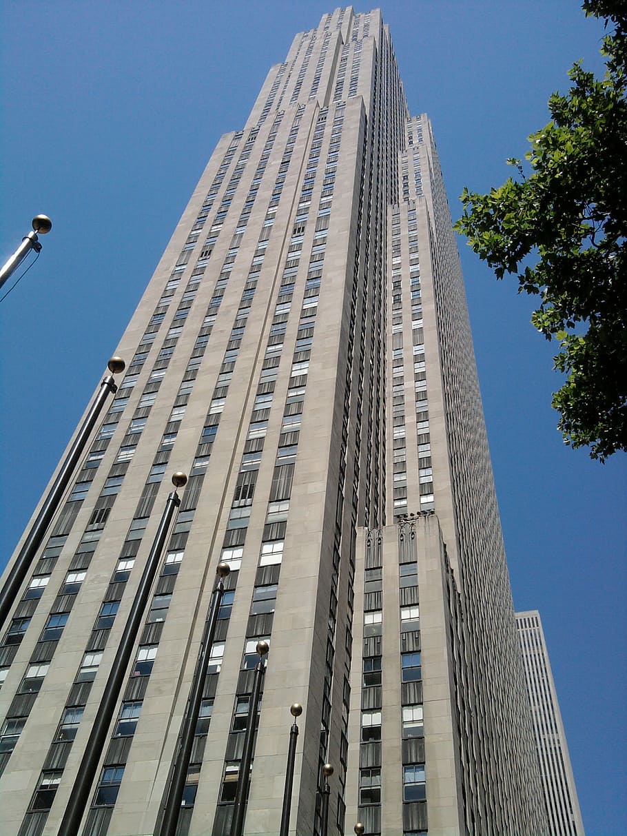 Rockefeller Center, Nueva York, ciudad, Manhattan, edificio, arquitectura, rascacielos, Estados Unidos, América, Estructura construida