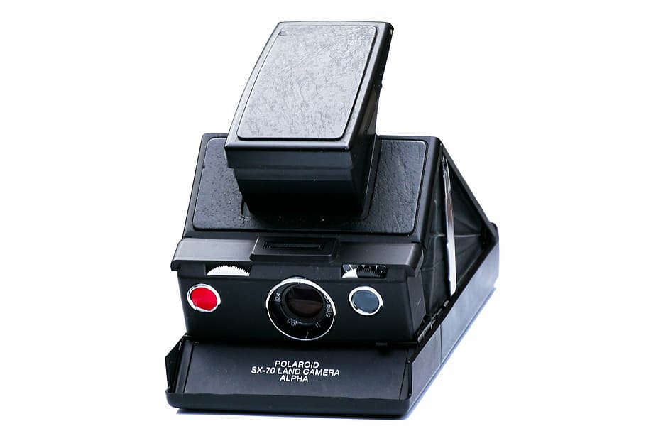 photograph, polaroid, camera, images, isolated, instant, white background, technology, cut out, studio shot