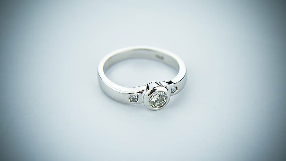 cincin berwarna perak, cincin pertunangan, cincin kawin, perhiasan, pernikahan, pertunangan, cinta, cincin, emas, roman