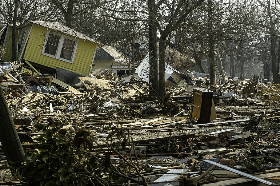 daño, hecho, daño hecho, Biloxi, huracán Katrina, Mississippi, casas, huracán, desorden, missisippi