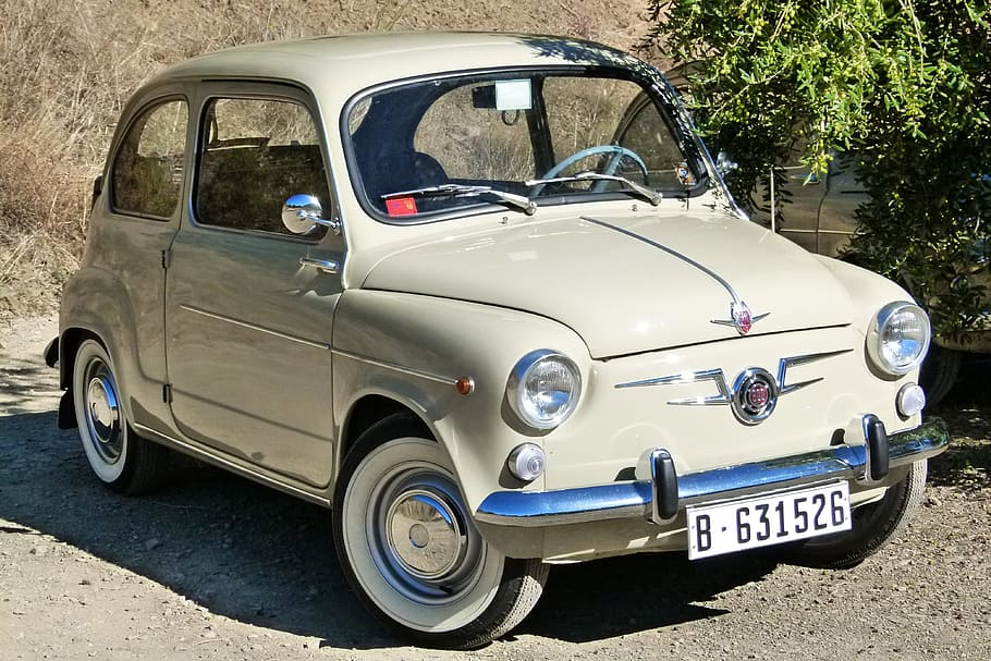 seat 600, seat, 600, antique car, classic, six hundred seat, small car, 60's, land vehicle, mode of transportation