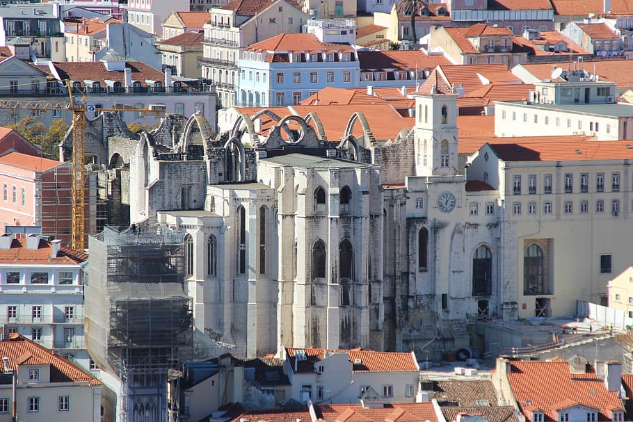 Portugal, Lisboa, exterior del edificio, estructura construida, arquitectura, ciudad, edificio, distrito residencial, día, vista de ángulo alto