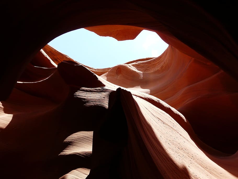 brown canyon, antelope canyon, page, sand stone, gorge, canyon, colorful, color, light, shadow