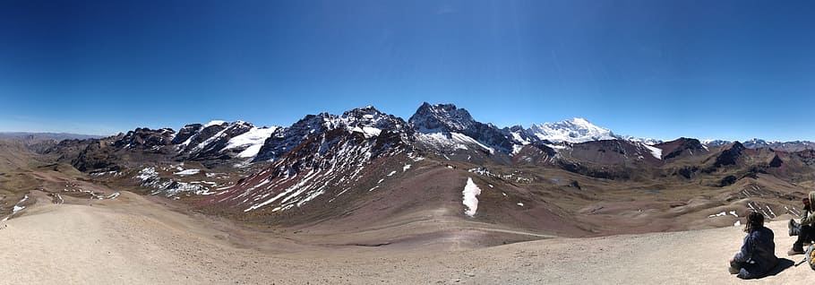 vinicuncas, 7色, 山, クスコ, ペルー, 空, 環境, 山脈, 風光明媚な自然-雪, 寒さ
