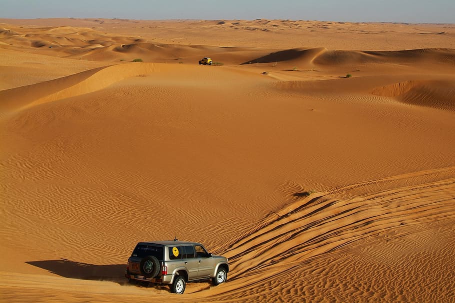 silver suv, desert, daytime, rally off-road, sahara, sand, 4x4, land, landscape, arid climate