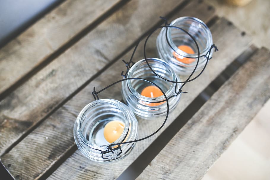 Clear Glass Tealight Candle Holder Candleholders