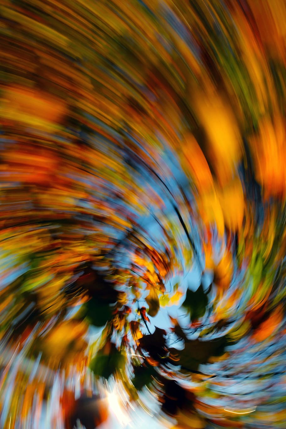 Autumn, Blurry, Colors, Leaves, autumn colors, color, autumn leaves, abstract, blurred motion, backgrounds