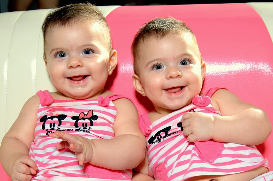 twin baby photo, baby, twins, smile, child, cute, boys, childhood, smiling, small
