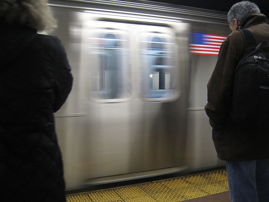 Metro, New York, Usa, Tube, metro, new york, train - vehicle, transportation, public transportation, subway train, blurred motion