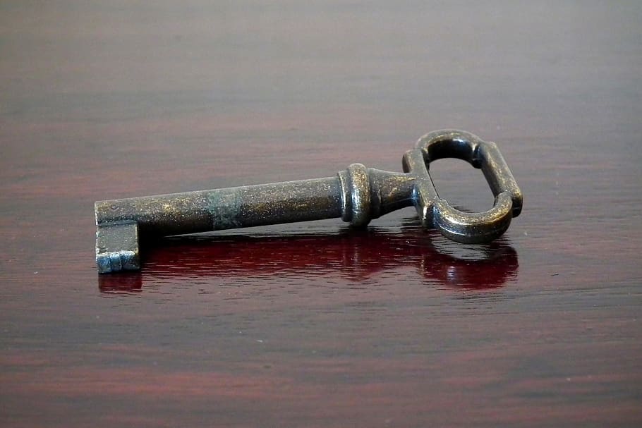 key, old, antique, metal, retro, the door, protection, castle, obsolete, single object