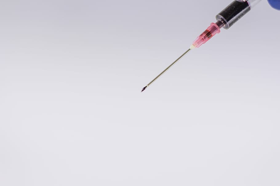 clear syringe, needle, the syringe, blood, hospital, the test, research, tube, laboratory, sharp