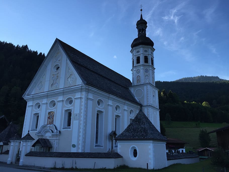 chapel, bavaria, church, architecture, allgäu, old chapel, landscape, house of worship, feldkapelle, spire