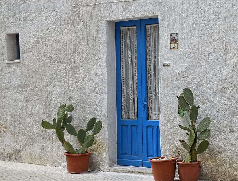 azul, de madera, enmarcado, claro, puerta de vidrio, durante el día, casa, puerta, casa antigua, borgo