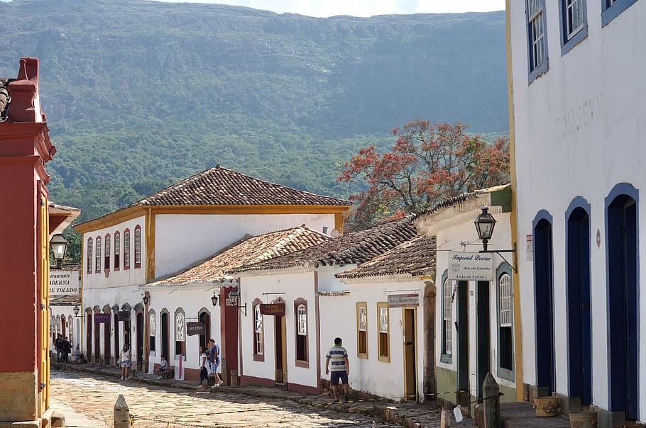 tiradentes, colonial, home, architecture, built structure, building exterior, mountain, building, day, nature