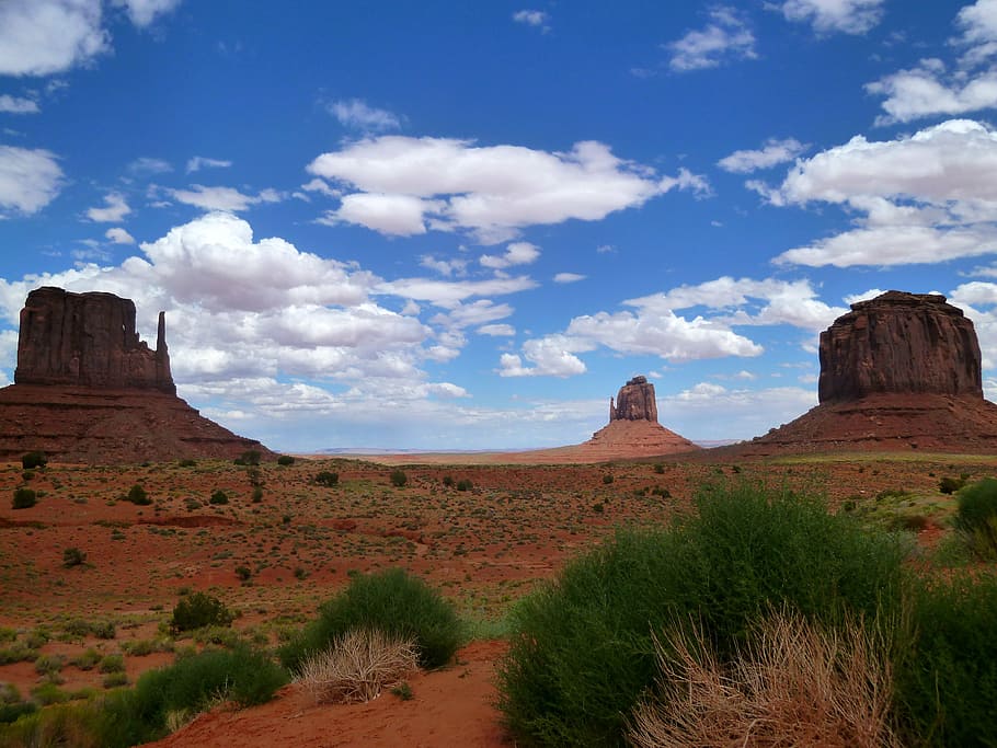 indiano, monumento, vale, verão, ocidental, américa, monumento Vale, monumento Parque Tribal Valley, Arizona, EUA