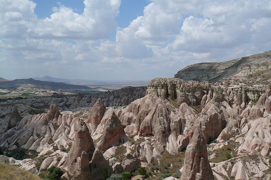 moonscape, cappadocia, turkey, nature, geology, landscape, rock - Object, scenics, desert, mountain