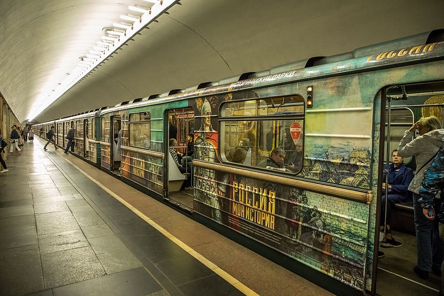 tubo russo, metrô de Moscou, Moscou, metrô, rússia, historicamente, capital, trem, arte, transporte