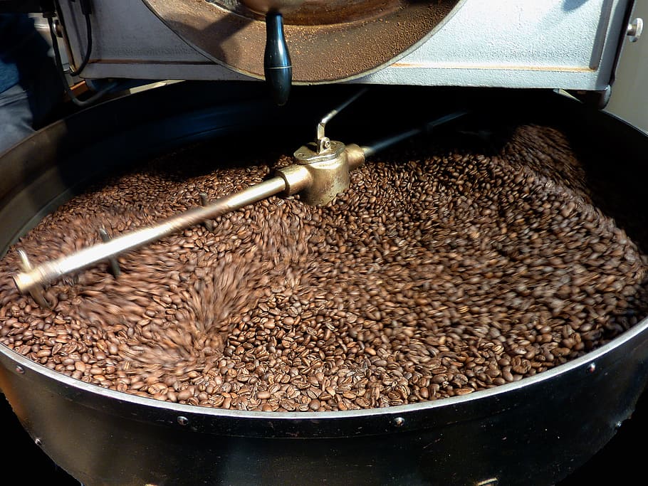 coffee beans, grinding, macine, coffee, costa rica, harvest, drink, caffeine, machine, central america