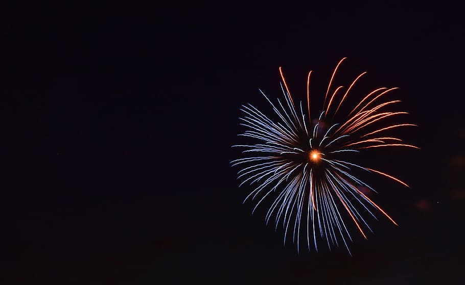 background, fireworks, flare-up, darkness, bright, explosion, new year's eve, firework, night, celebration