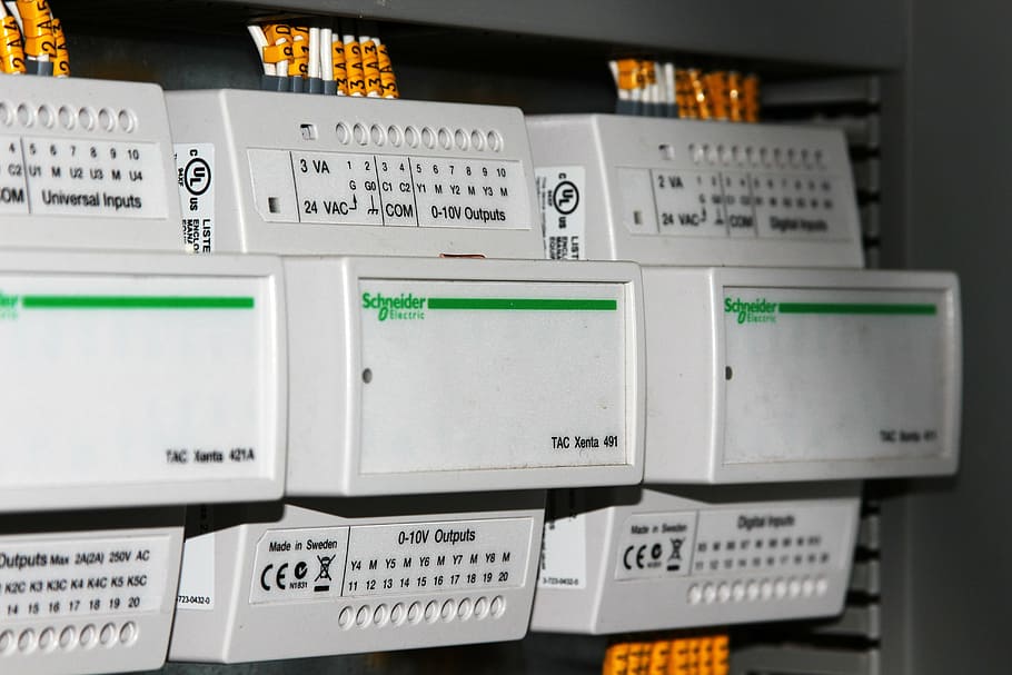 white, green, industrial, machine, electrician, automation, construction, devices, col, controller