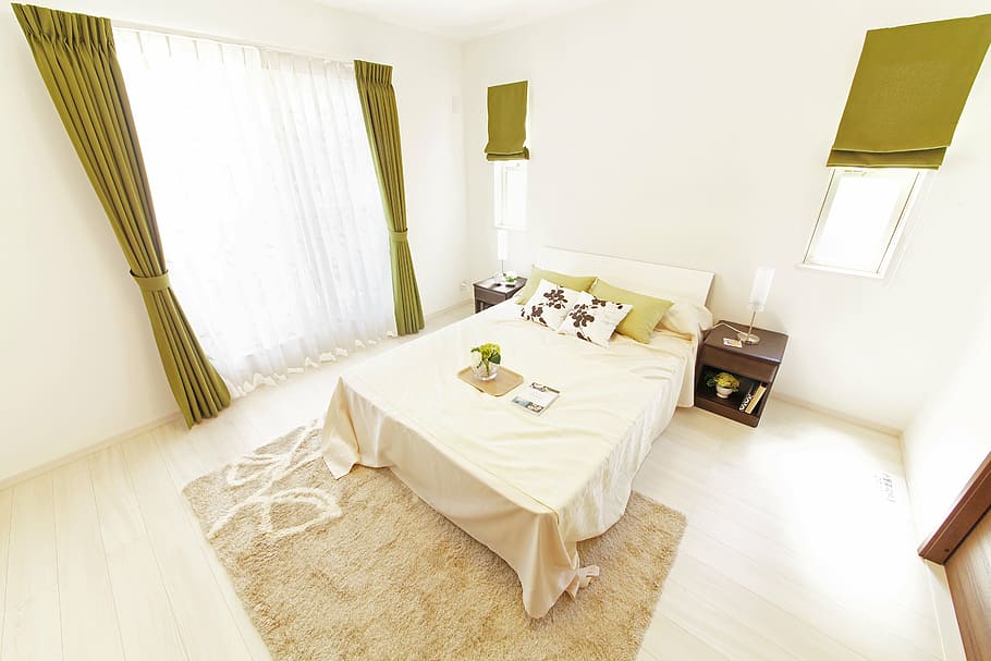 bed, headboard, beige, comforter, room, housing, home, completion, bedroom, domestic Room