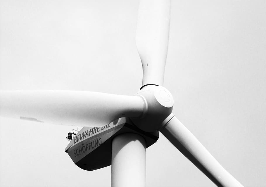 architecture, pinwheel, wing, wind power, air, turn, windmill, environment, current, black And White