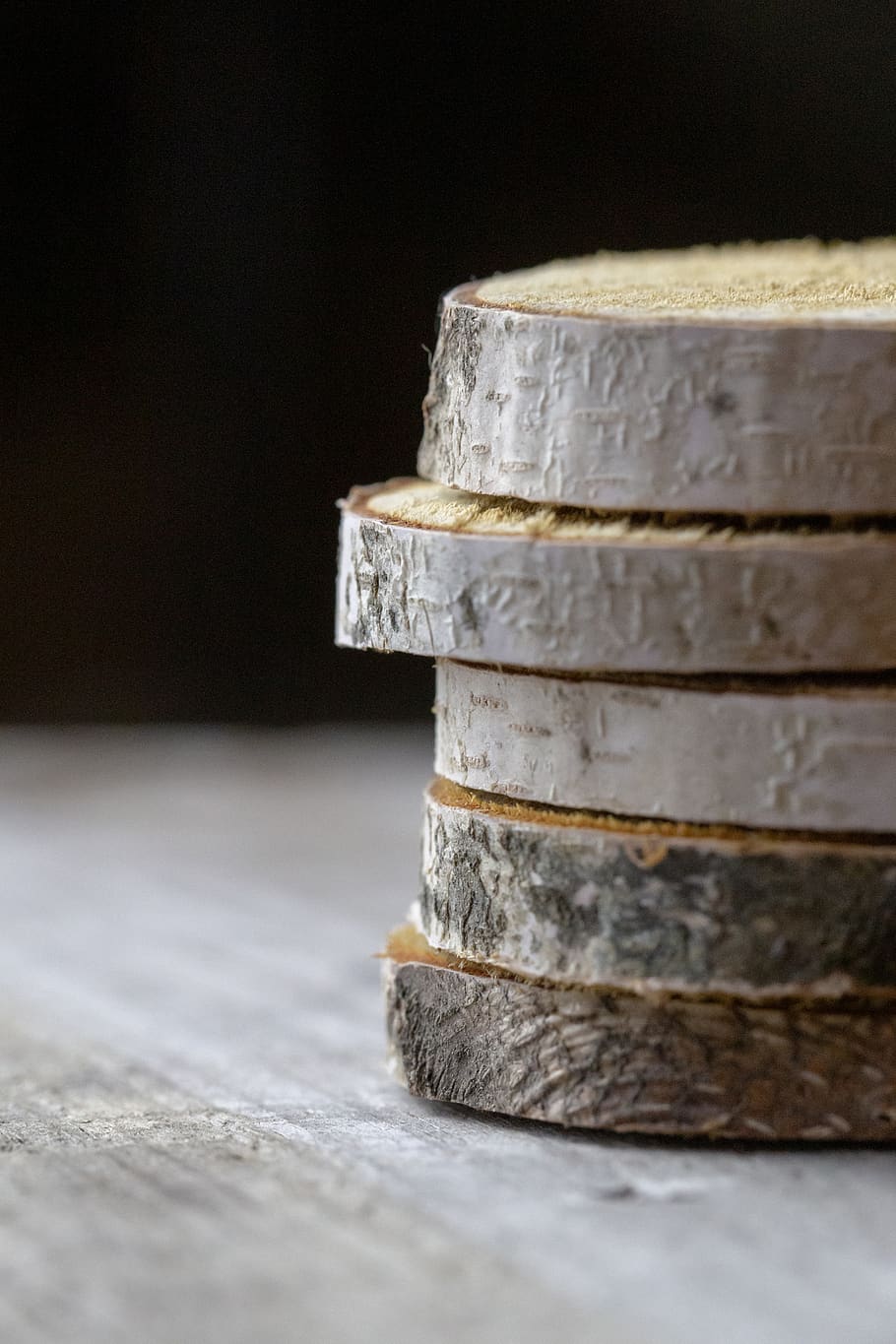 stacked, wood, slices, rustic, country, crafts, macro, close up, woodgrain, texture