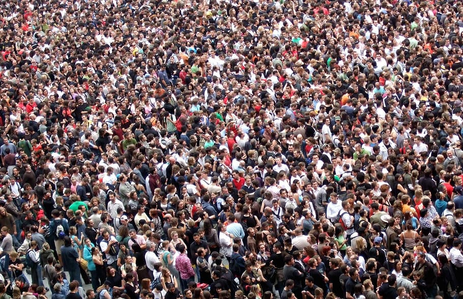 people, gathered, daytime, crowds, agglomeration, crowd, group of people, large group of people, real people, sport