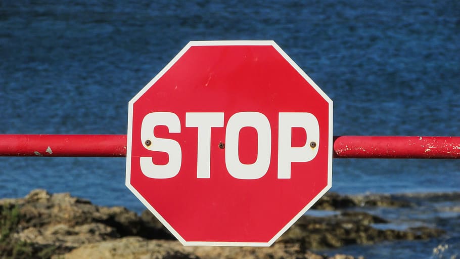Stop, Sign, Stop Sign, Peringatan, tanda, merah, segi delapan, berhenti, tanda peringatan, keselamatan