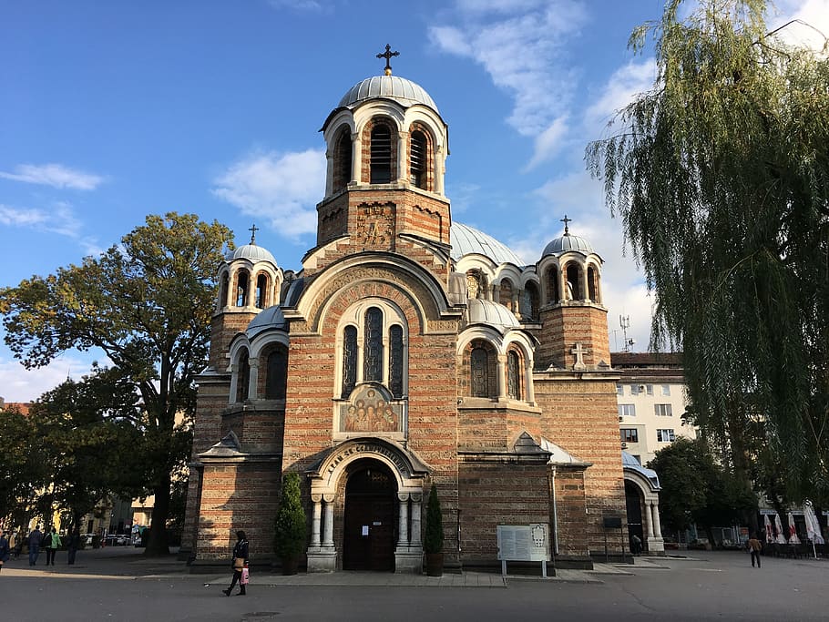 Bulgaria, Sofía, iglesia, santo sedmochislenici, cristianismo, religión, medio ambiente urbano, arquitectura, estructura construida, lugar de culto