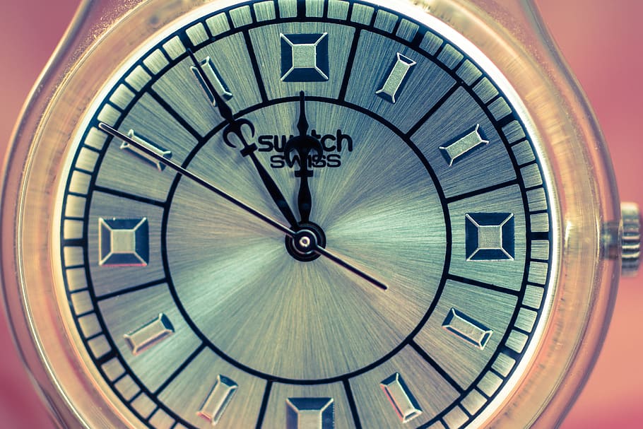 Mostrador de relógio, Vor, Ponteiro, relógio, 5 vor 12, hora de, hora, o tempo se esgotando, indicação de tempo, relógio de pulso