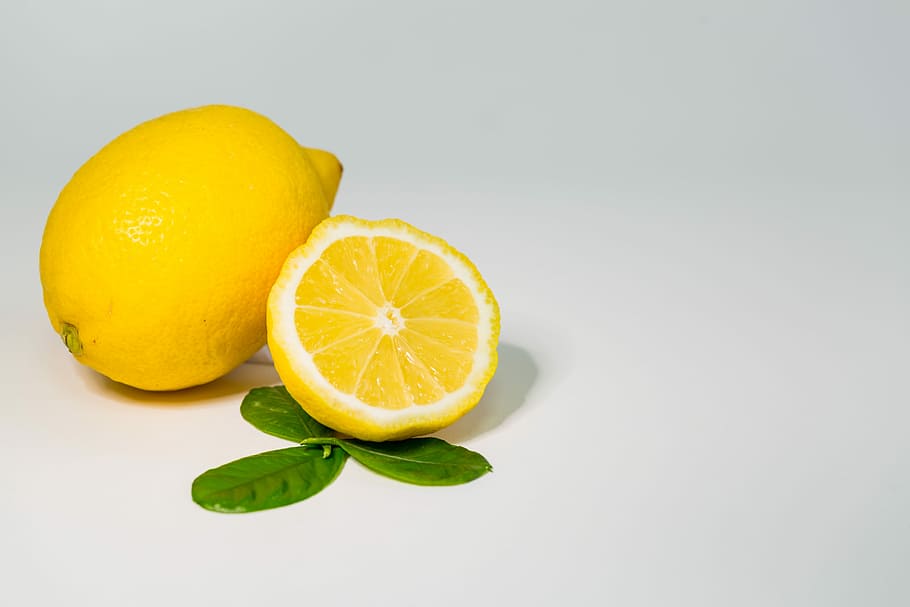 irisan lemon, jeruk, berair, buah, lemon, kesegaran, buah jeruk, makanan sehat, makanan, dan minuman