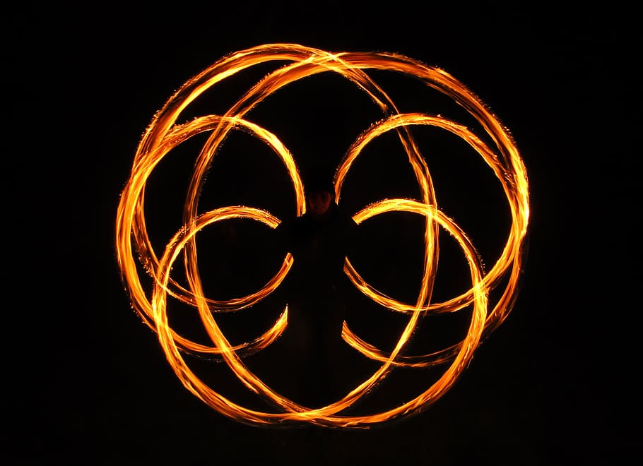 ilustración de la persona, Fuego, Poi, Malabares, Malabarista, feuerpoi, edad media, llama, flor, flor de llama