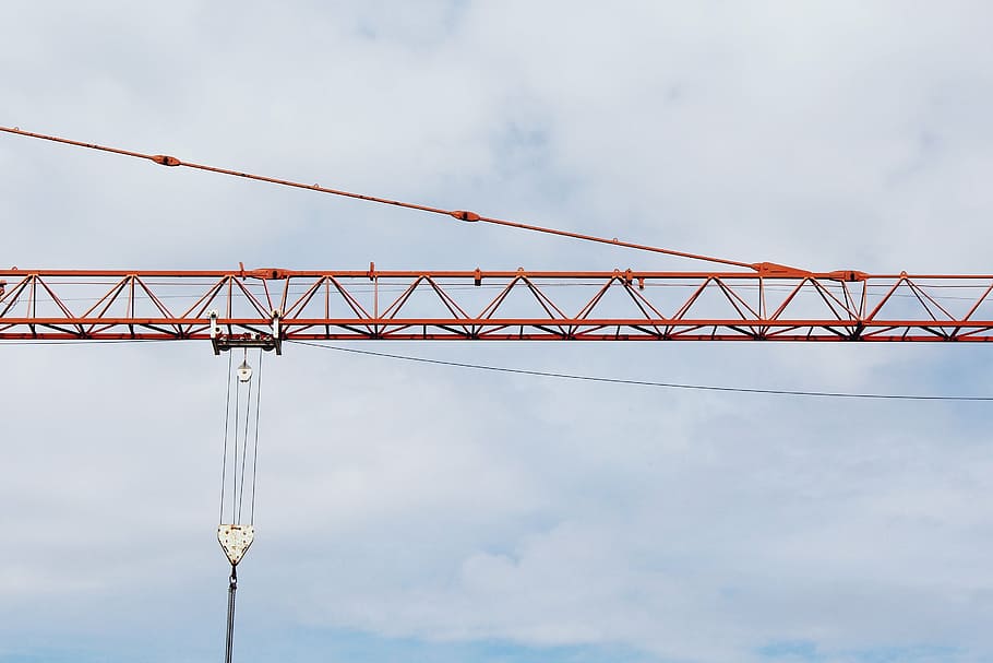 tower crane, blue, sky, crane, baukran, scaffold, site, technology, construction work, load lifter