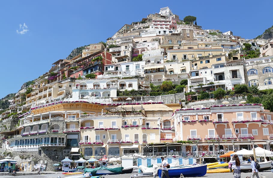 amalfi, positano, picturesque, mediterranean, italy, coast, tourism, amalfi coast, panorama, cliff