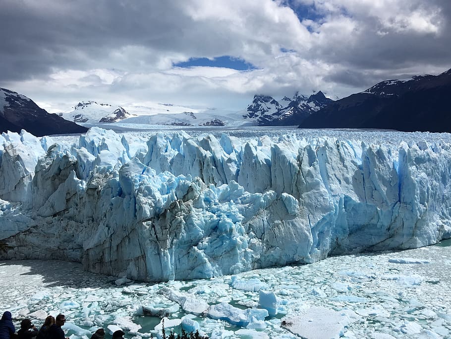 es, gletser, alam, patagonia, biru, dingin, cordillera, natura, salju, argentina