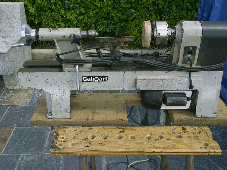 old lathe, exhibition, crafts, machinery, day, industry, outdoors, metal, nature, fuel and power generation