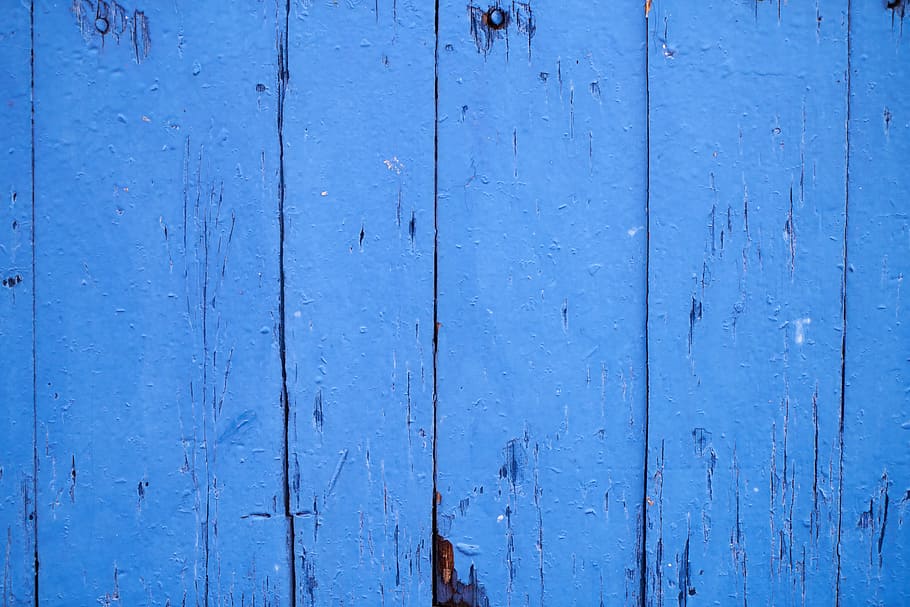 Pared de madera azul, madera, tableros de fibra de madera, pared, valla, tierra, azul, pintado, parquet, nadie