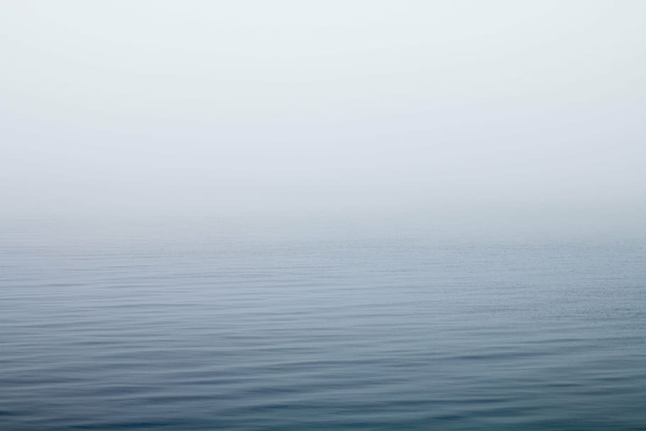 cuerpo, agua, nieblas, mar, océano, calma, naturaleza, niebla, tranquilidad, sin gente