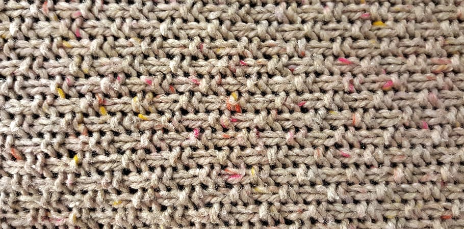 brown knitted textile, brown, knitted, textile, knit, knitting, wool, woolen, pattern, cardigan