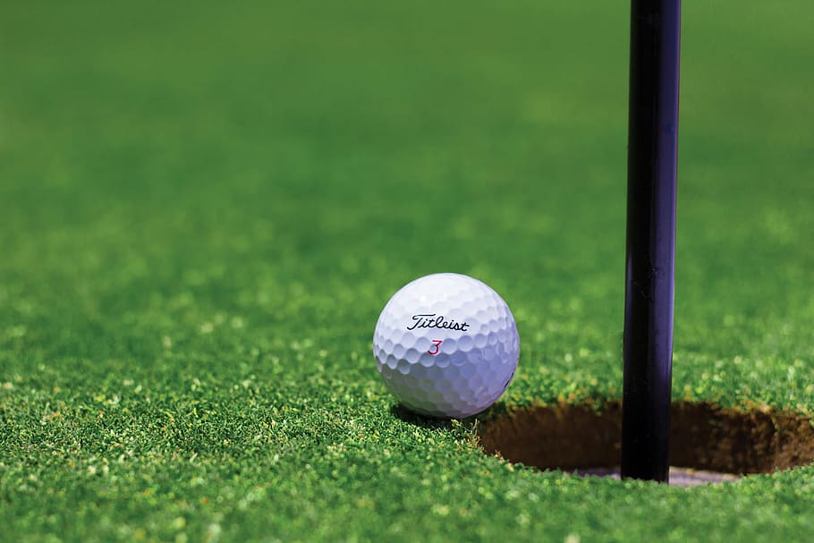 golf ball, hole, vacation, cup, field, grass, sport, ground, ball, green